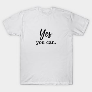 Yes you can. Black Typography T-Shirt